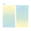 Mint - Gradation alphabet deco paper sticker