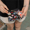 Black patch - Choo Choo cat small crossbody bag