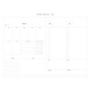 Weekly, Daily plan - Plan for yourself 6 month large undated diary agenda