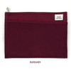 Burgundy - Reader leader mesh pocket file pouch