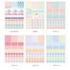 Option - Colorful deco transparent clear sticker set 