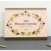 Pink - 2018 Blossom spiral bound desk calendar 
