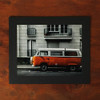 Square 8X10 Black paper photo frame with envelope