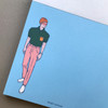 Memowang pastel pink pants illustration memo pad