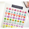 Valerie studio schedule point text deco clear sticker 