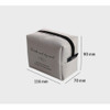 Size - ICONIC Plain cosmetic makeup small zipper pouch