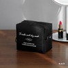 Black - ICONIC Plain cosmetic makeup small zipper pouch
