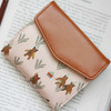 Indigo Willow story pattern bifold wallet with coin pocket