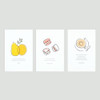 Dash and Dot Ordinary illustration message postcard