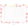 Pink - Hello Today A planner on a desk undated weekly scheduler notepad
