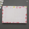 Pink - Hello Today A planner on a desk undated weekly scheduler notepad