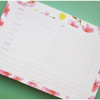 Pink - Hello Today A planner on a desk undated weekly scheduler notepad