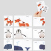 Nacoo Animal illustration card set ver1