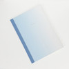 Blue gradation large plain notebook
