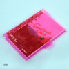 Pink - Retro 6-ring grid notebook with neon PP cover