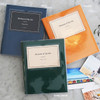 Orange, Navy, Shine green - Shinzikatoh Moment of my life white self adhesive photo album