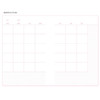 Monthly - N.IVY Pink 100 days spiral study planner