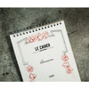Vintage Design Cover - Universal condition Le cahier feminine A5 size spiral lined notebook