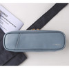 Gray blue - Livework A low hill basic pocket zip around pencil case