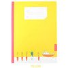 Yellow - Simsimtokki illustration lined school notebook