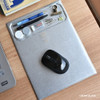 Cream silver - Play obje Square tray with mouse pad