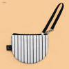 Stripe - BNTP Semicircle small zipper pouch with strap