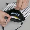 BNTP Semicircle medium zipper pouch with strap