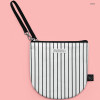 Stripe - BNTP Semicircle medium zipper pouch with strap