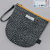 BNTP Semicircle medium zipper pouch with strap