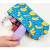 Banana blue - Pattern canvas zipper pouch