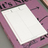 A5 time table checklist daily notepad planner