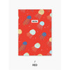 Red - Pattern mini small lined notebook