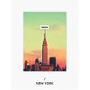 New York - Photograph mini small lined notebook
