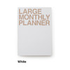 White - Large 16 months undated monthly planner scheduler