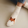 Winter fox - Dailylike Comfortable yours for life animal rib women socks