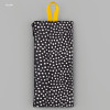 Yellow - BNTP Coated long cotton zipper pouch pencil case