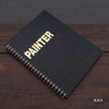 Black - Painter spiral drawing notebook