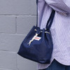 Denim blue - Etude daily cotton bucket bag