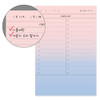 Detail of Checklist plan memo notepad