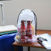 Travel clear drawstring pouch bag set