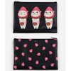 Jetoy Choo Choo cat zipper slim clutch - Berry choo