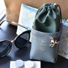 Sunny twin glasses pocket drawstring pouch