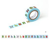 H - Livework Jam Jam alphabet A-N single deco masking tape