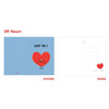 Heart - Jam studio Jam birthday card with envelope ver2