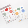 Bonjour Hello Illustration Paper Sticker Set
