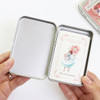 Tin case - Indigo Alice small postcard with stickers