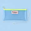 Size - Second Mansion Bonjour slim mesh zipper flat pouch
