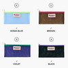 Option - Second Mansion Bonjour slim mesh zipper flat pouch
