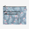 Dailylike Laminated cotton fabric zipper pouch - Flamingo
