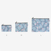 Size - Laminated cotton fabric zipper pouch - Flamingo